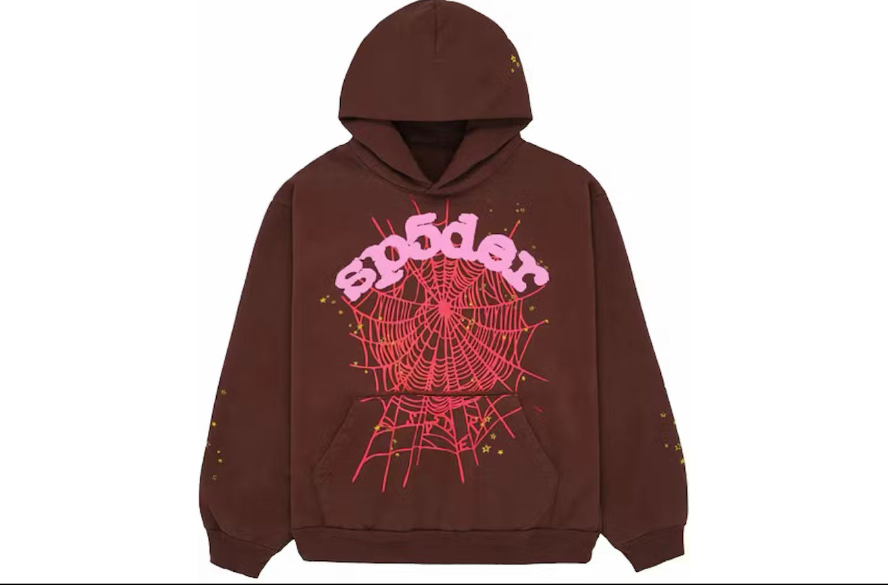 SP5DER HOODIE BROWN